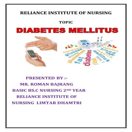 Diabetus mellitus (seminor) 