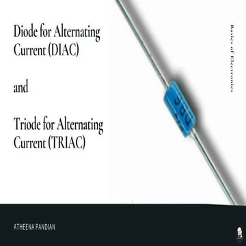 Diac and triac   basics