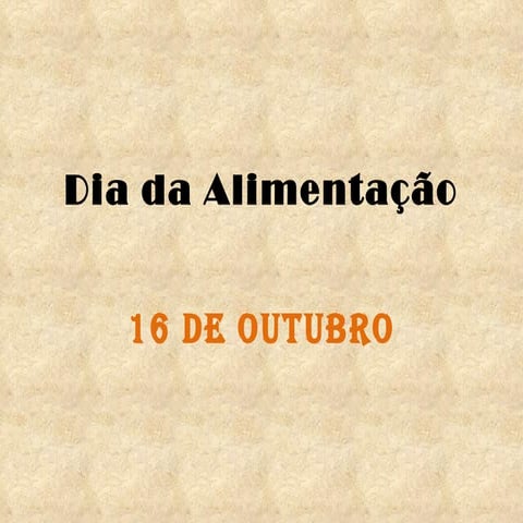 Dia da alimentação