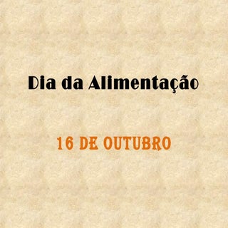 Dia da alimentação