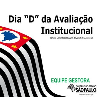 Dia d da avaliacao institucional