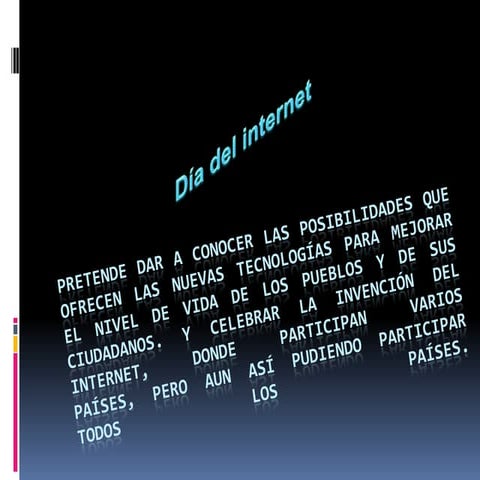 Día mundial de internet | PDF