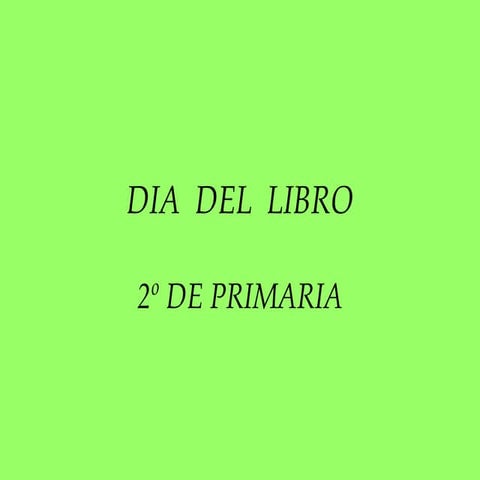 Dia  del  libro