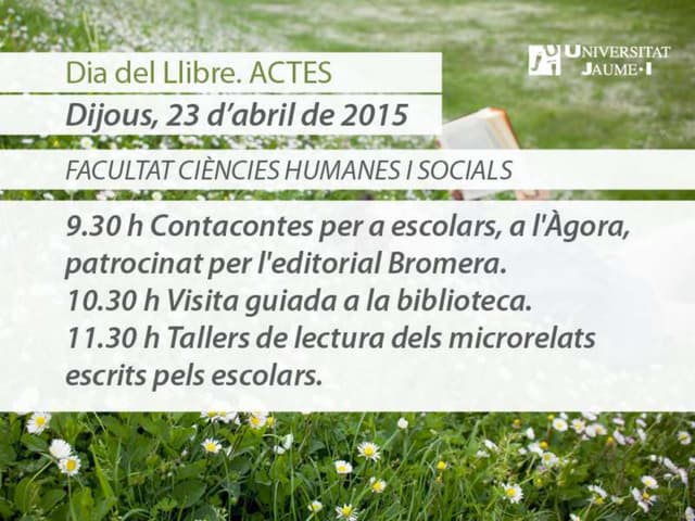 Dia del llibre 2015 actes 
