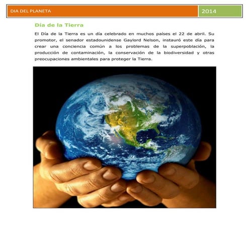 Dia del planeta tierra