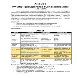 #MultipliqueEsperanza #ConectandoVi...