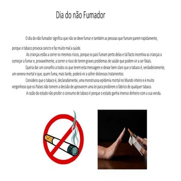 Dia do não fumador 