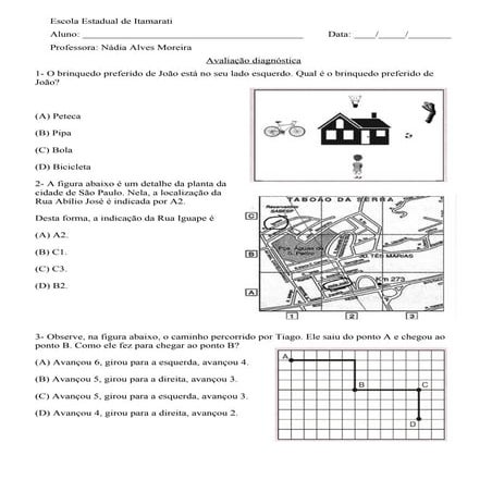 Diagnóstico de. matemática