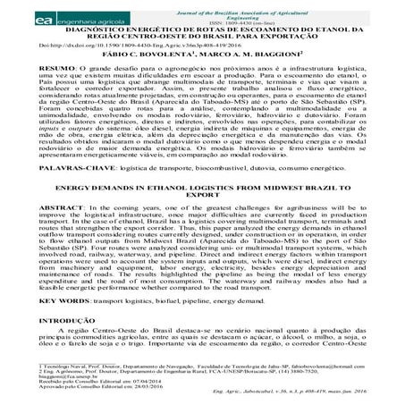Diag. energ. rotas de escobamento do etanol