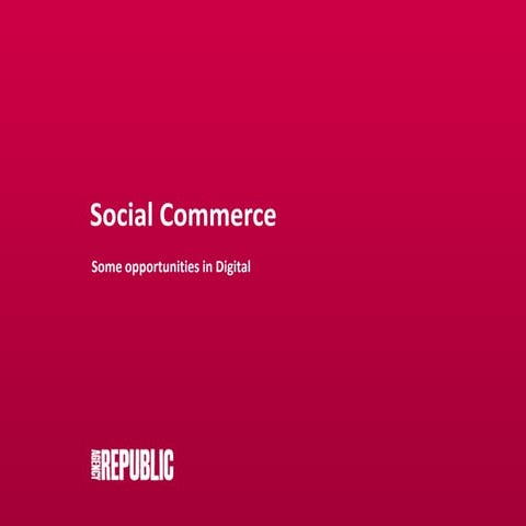 Social Commerce & Shopper Marketing