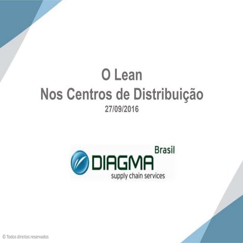 Apresentação Lean no Centro de Distribuição