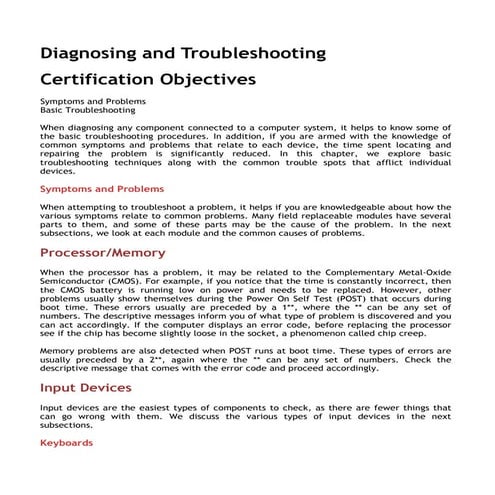 Diagnosing and troubleshooting | PDF
