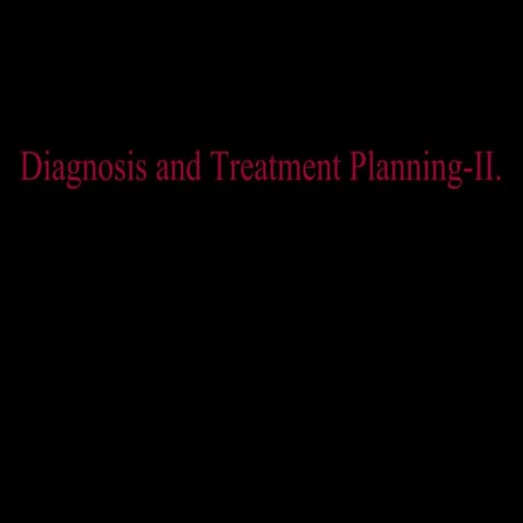 Diagnosis and treatment planning in implants 2./prosthodontic courses