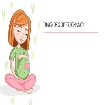 Diagnosis of pregnancy