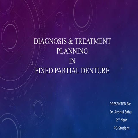 Diagnosis & Treatment Planning in FPD