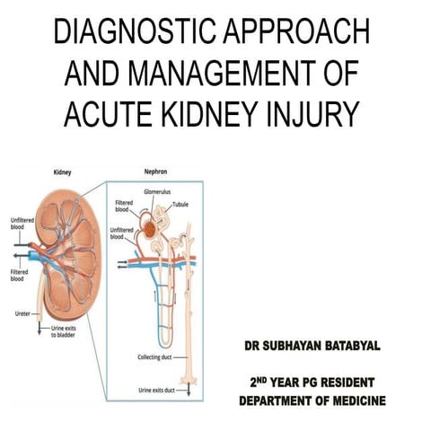 DIAGNOSTIC APPROACH AND MANAGEMENT OF ACUTE KIDNEY INJURY - Copy.pptx