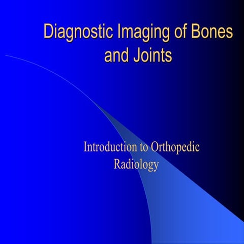 Diagnostic imaging of bones and joints (1)
