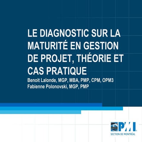 Diagnostic maturité (11 septembre 2013)