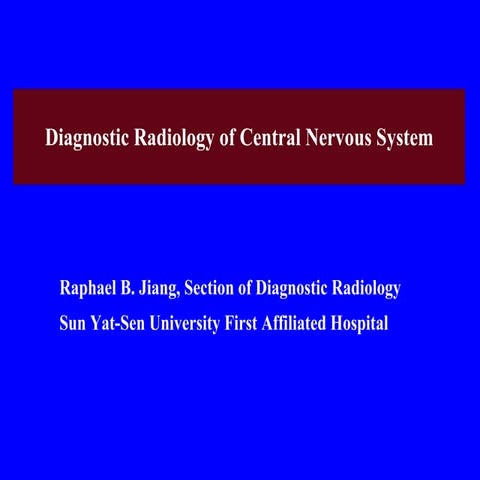 Diagnostic Neuroradiology