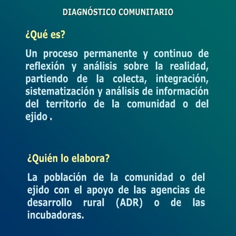 Diagnostico Comunitario