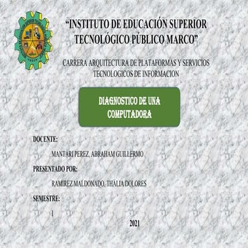 Diagnostico de computadoras 