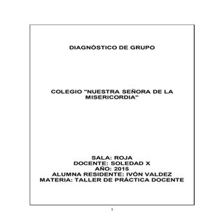 Diagnostico de grupo sala roja