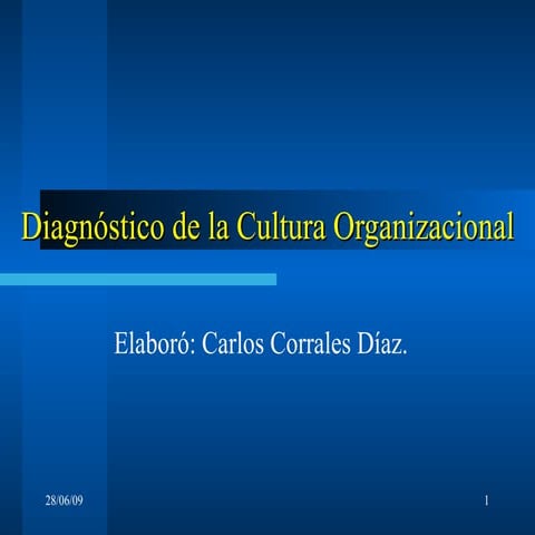 Diagnostico de la cultura organizacional