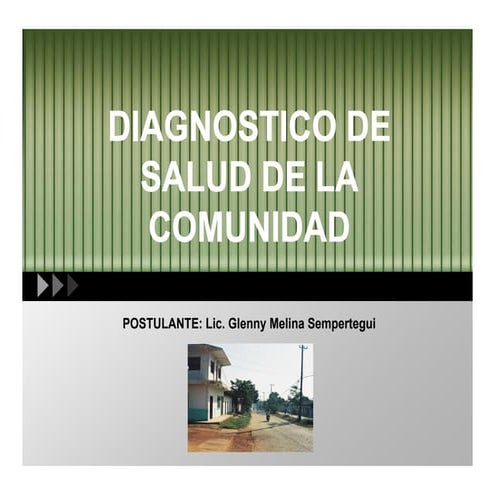 Diagnostico de salud de la comunidad