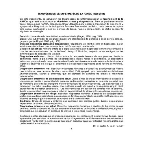 Diagnósticos de-enfermería