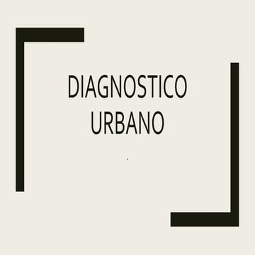 Diagnostico urbano