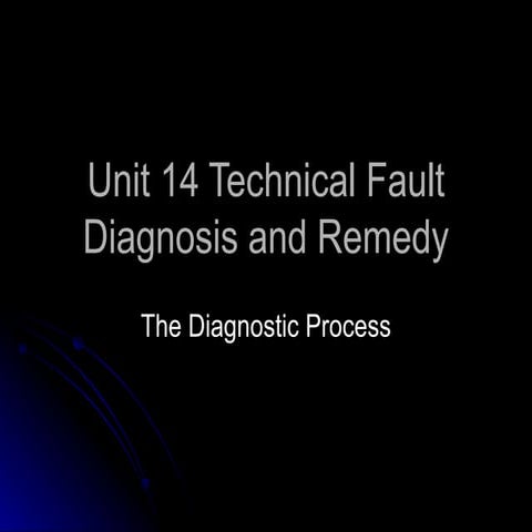 Diagnostic process