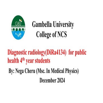 Diagnostic Radiology Ppt For Public Heal Pdf