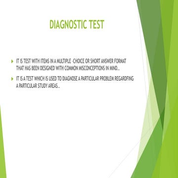 Diagnostic test