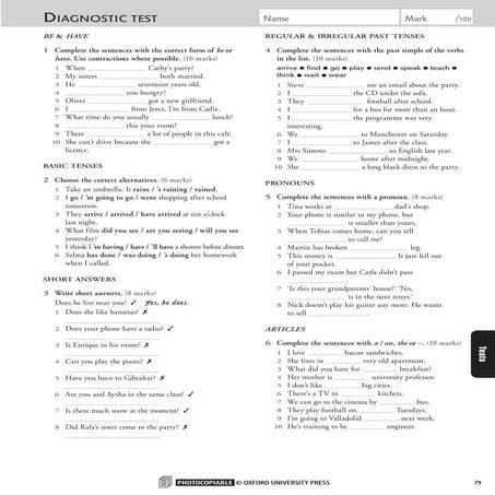 Diagnostic test 1bat