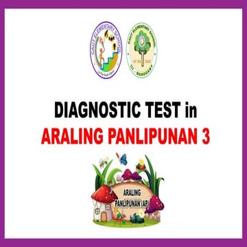 Diagnostic Test Araling Panlipunan 3.pptx