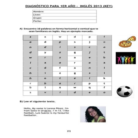 Diagnostic test for 1st year cb 2013 key (1)