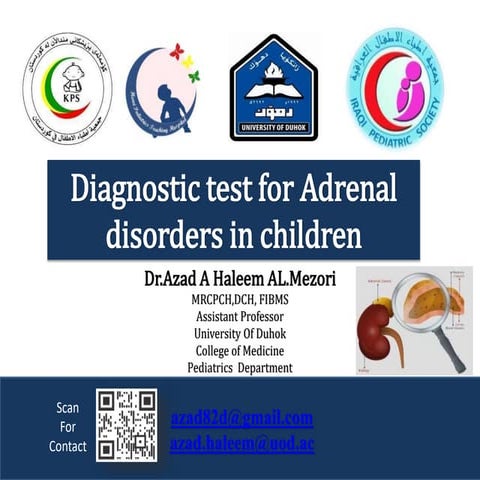 Diagnostic test for Adrenal disorders in children 2.pptx