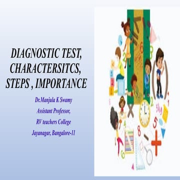 Educational Diagnosis - Diagnostic Test and Remedial Instruction | PPTX