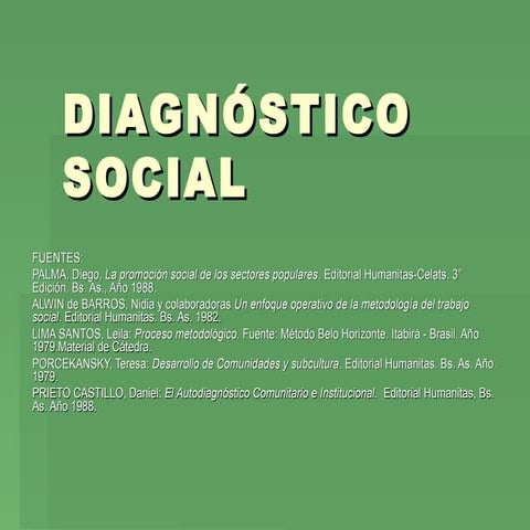 Diagnóstico social | PPT