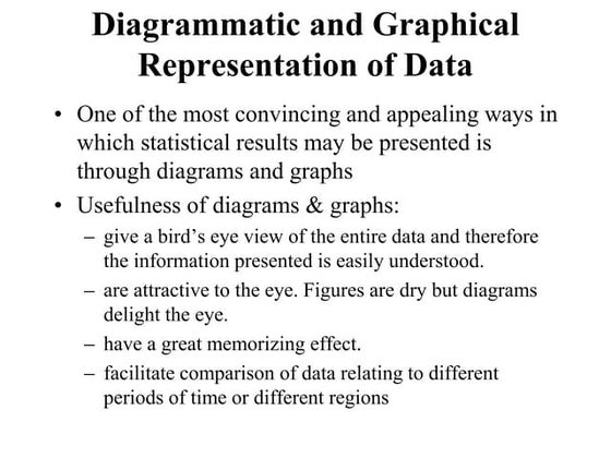 Graphical Representation of Statistical data | PPTX