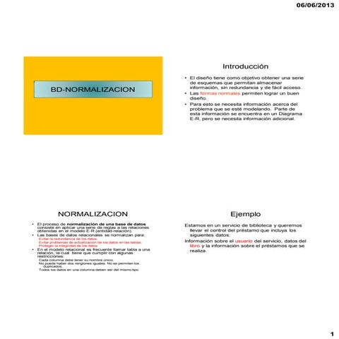 Diagrama entidad-relacion normalización