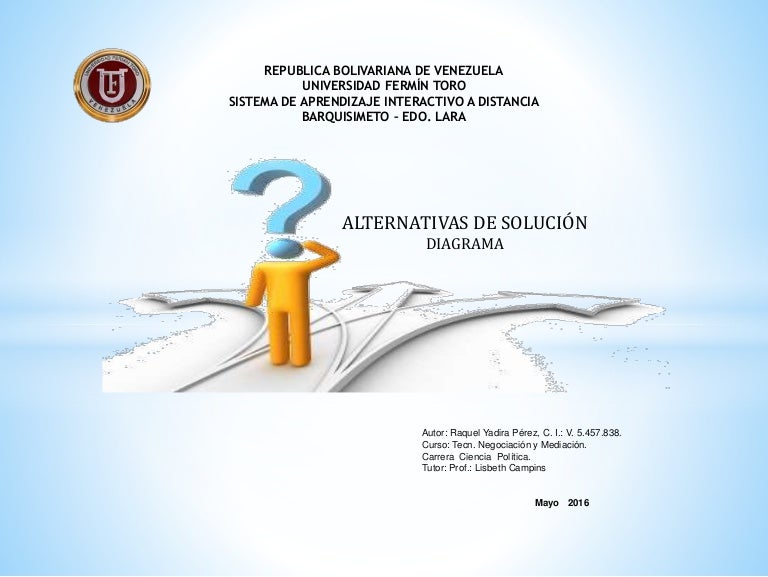 Diagrama alternativas de solucion