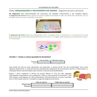 Diagrama de carrol e de venn