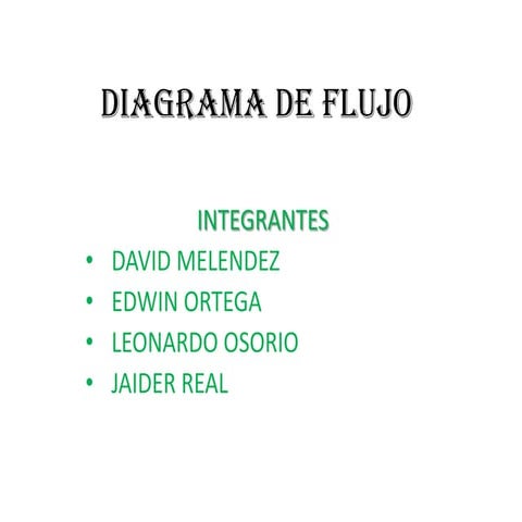 Diagrama de flujo