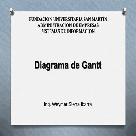Diagrama de gantt