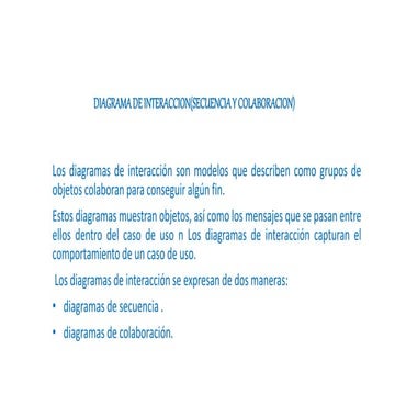 Diagrama de interaccion(secuencia y colaboracion)