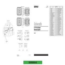 Diagrama Electrico C-15  del motor y sus componentes