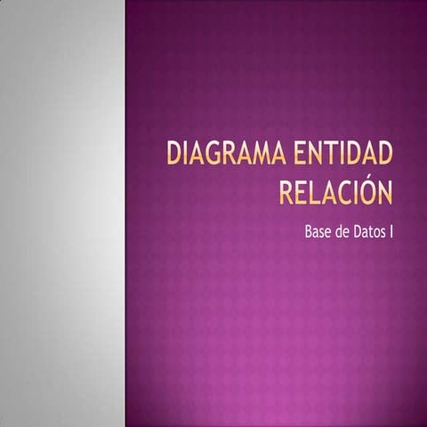 Diagrama entidad relación