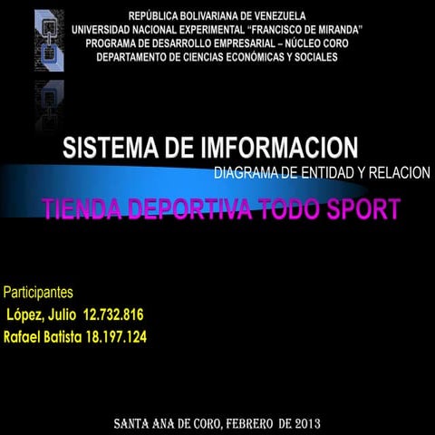 Diagrama entidad relacion