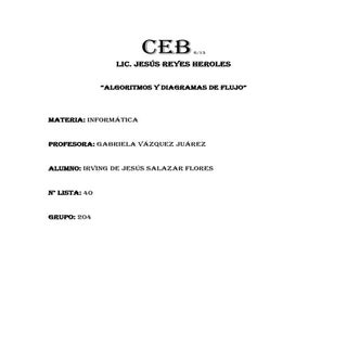Diagramas de Flujo y Algoritmos (In...